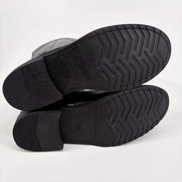 FRYE | NEW! Veronica Shearling Tall Leather Riding Boot in Black | Sz 6.5 - Picture 13 of 16